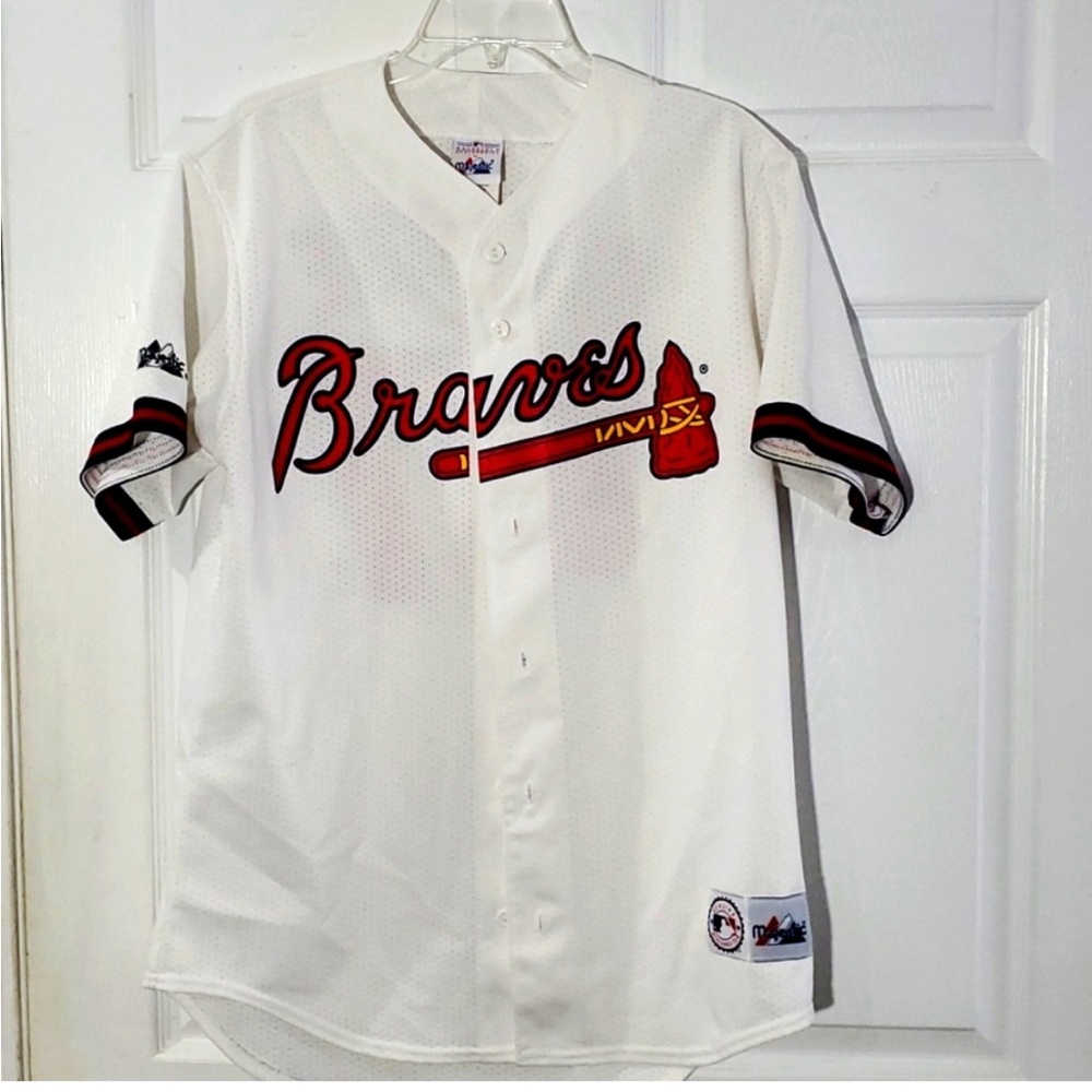 Majestic Braves Glavin Baseball Jersey Medium MLB